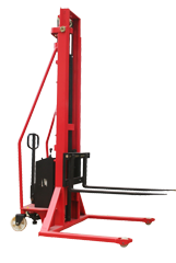 Semi-electric Stacker with Adjustable Fork-2